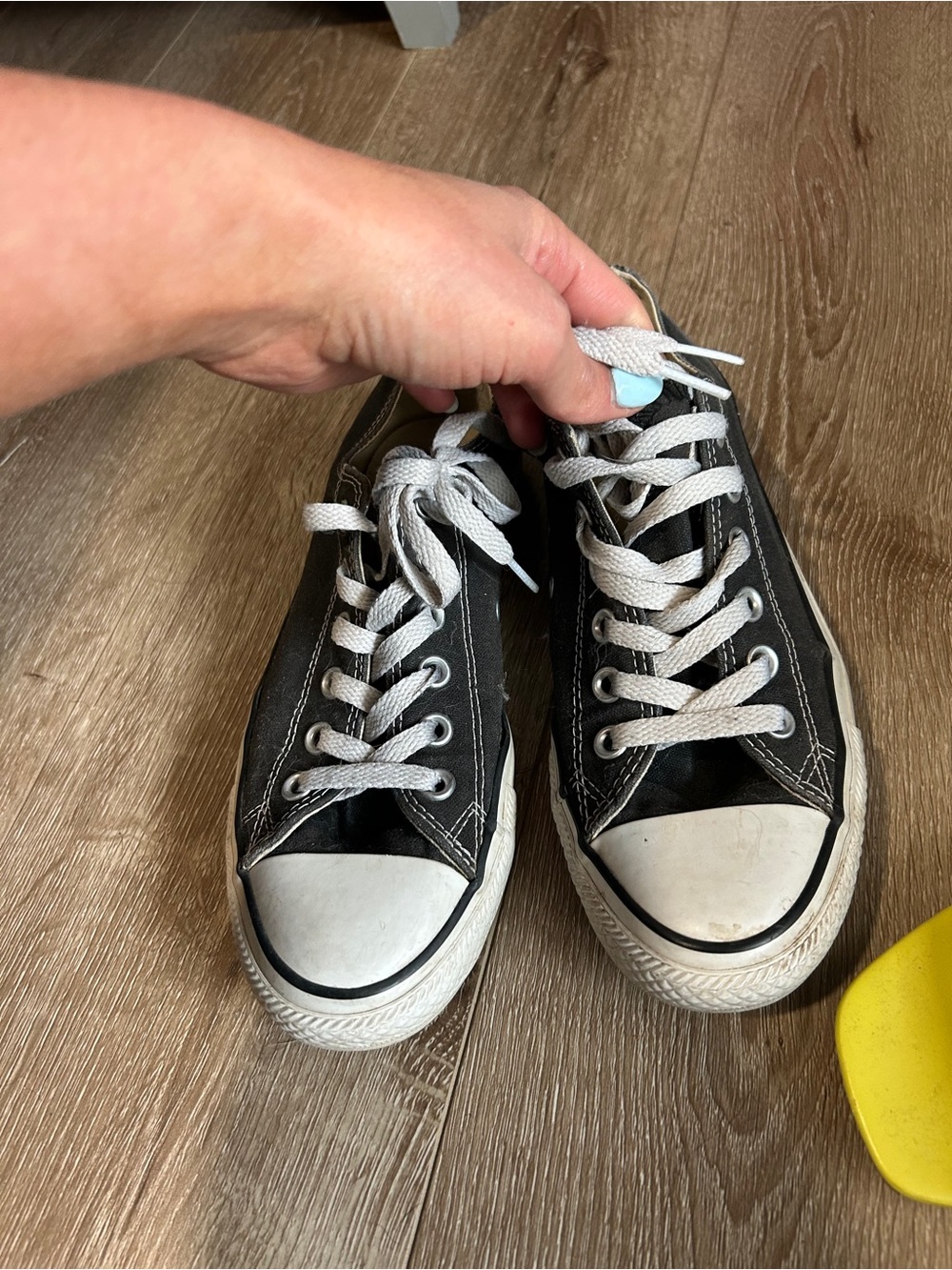 Converse Black and White Low-Top Canvas Sneakers